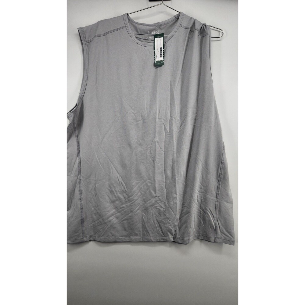 01‎ Algo Men's XL Light Grey AlgoFlex Lightweight Performance Jersey Tank NWT